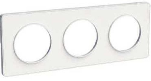 Рамка универсальная Schneider Electric Odace 3-м. белый фото Рамка универсальная Schneider Electric Odace 3-м. белый картинка